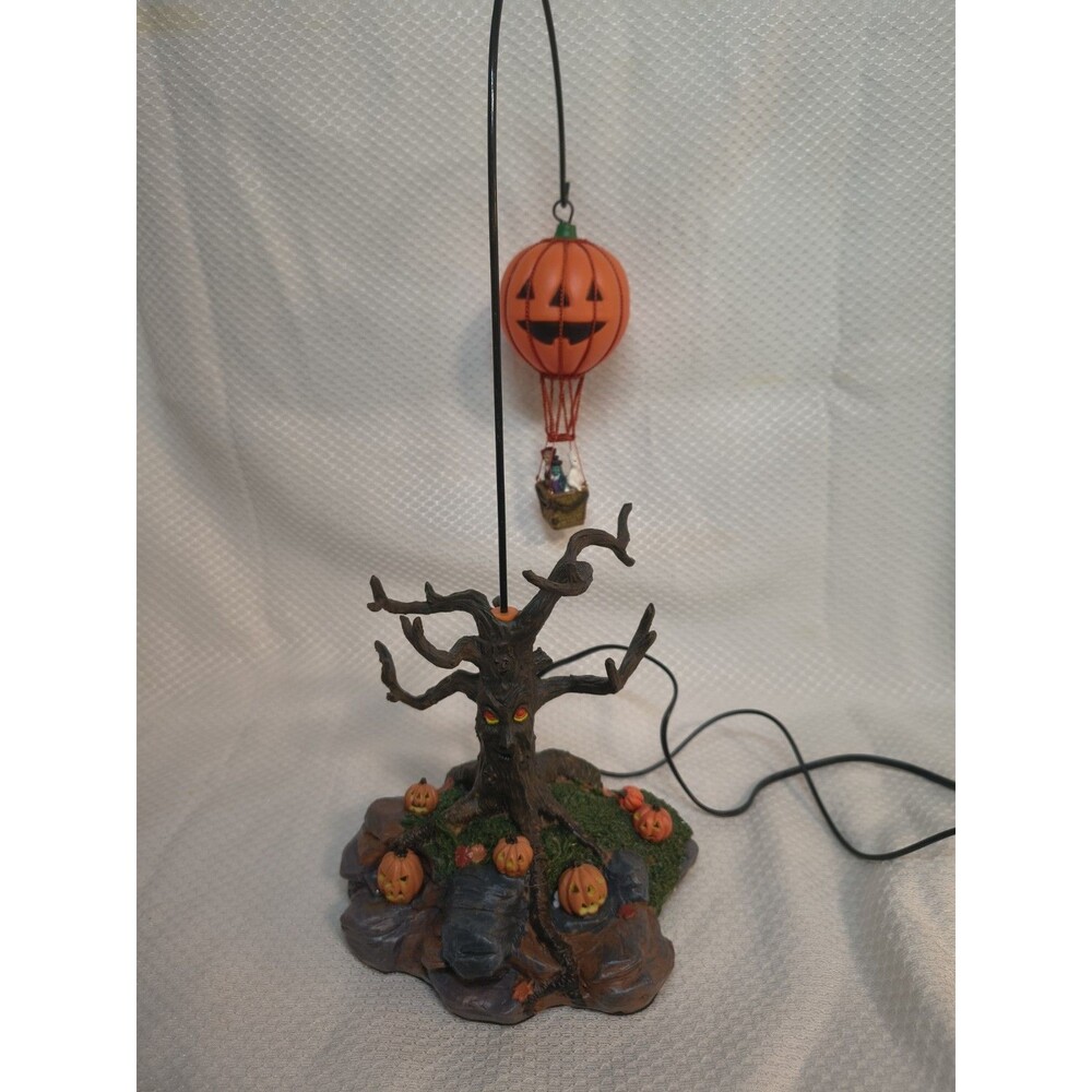 Lemax Spooky Town Creepy Tree Balloon Ride Lighted Halloween Village Box